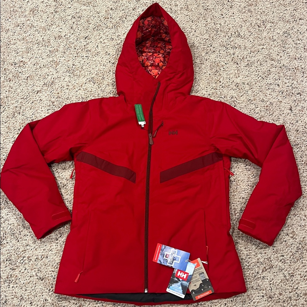 NWT Helly Hansen Women's Vibrant Red Ski Jacket!!